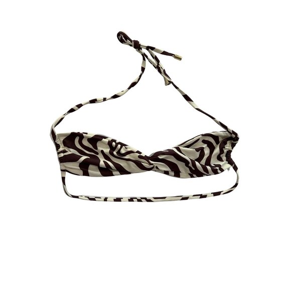 NWOT MONDAY Swimwear Tamarama Bikini Top in Zebra - Picture 1 of 4
